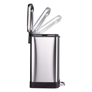 Dirt Devil Pedaalemmer | Dirt Devil | 24 liter (Duo, Gedempt deksel, RVS, Zilver) 871125249502 K170108266 - 2