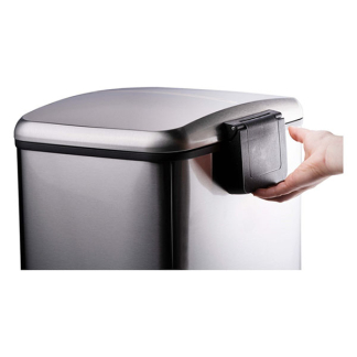 Dirt Devil Pedaalemmer | Dirt Devil | 24 liter (Duo, Gedempt deksel, RVS, Zilver) 871125249502 K170108266 - 3