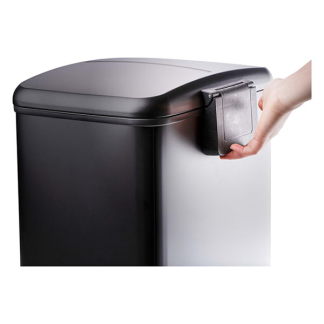 Dirt Devil Pedaalemmer | Dirt Devil | 24 liter (Duo, Gedempt deksel, RVS, Zwart) 871125249507 K170108262 - 5