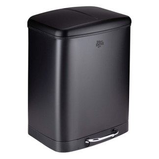 Dirt Devil Pedaalemmer | Dirt Devil | 24 liter (Duo, Gedempt deksel, RVS, Zwart) 871125249507 K170108262 - 1