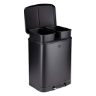Dirt Devil Pedaalemmer | Dirt Devil | 24 liter (Duo, Gedempt deksel, RVS, Zwart) 871125249507 K170108262 - 2