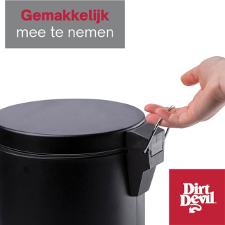Dirt Devil Pedaalemmer | Dirt Devil | 5 liter (RVS, Zwart) 871125249492 K170108260 - 5