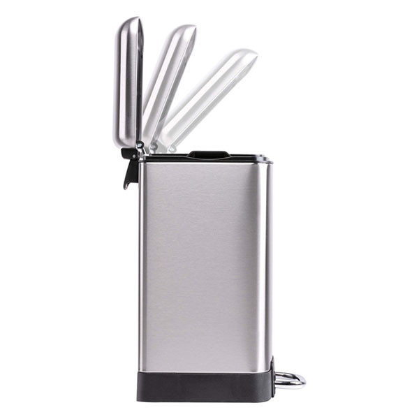Dirt Devil Pedaalemmer | Dirt Devil | 6 liter (Gedempt deksel, RVS, Zilver) 871125249494 K170108267 - 3