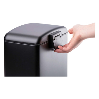 Dirt Devil Pedaalemmer | Dirt Devil | 6 liter (Gedempt deksel, RVS, Zwart) 871125249503 K170108263 - 4
