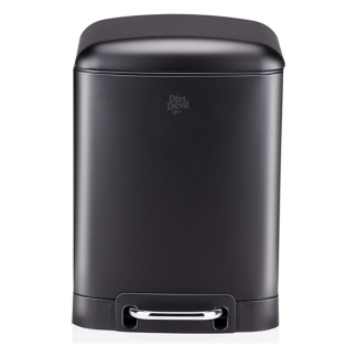 Dirt Devil Pedaalemmer | Dirt Devil | 6 liter (Gedempt deksel, RVS, Zwart) 871125249503 K170108263 - 5