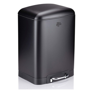 Dirt Devil Pedaalemmer | Dirt Devil | 6 liter (Gedempt deksel, RVS, Zwart) 871125249503 K170108263 - 1
