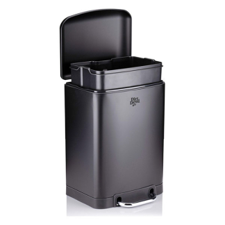Dirt Devil Pedaalemmer | Dirt Devil | 6 liter (Gedempt deksel, RVS, Zwart) 871125249503 K170108263 - 2