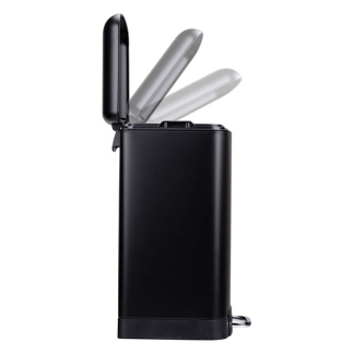 Dirt Devil Pedaalemmer | Dirt Devil | 6 liter (Gedempt deksel, RVS, Zwart) 871125249503 K170108263 - 3
