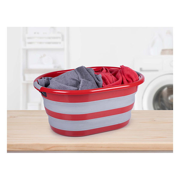 Dirt Devil Wasmand | Dirt Devil | 60 x 45 x 30 cm (Opvouwbaar, Rood/grijs) 871125249627 K170105190 - 4