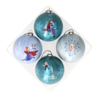 Disney Kerstballen set | Disney | 4 stuks (Schuim, Frozen) DN90460 K151001295