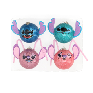 Disney Kerstballen set | Disney | 4 stuks (Stitch en Angel) DN90436 K151001283