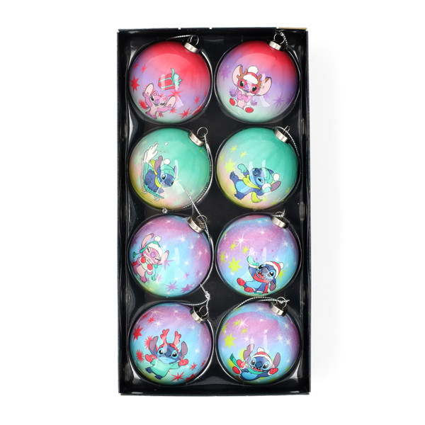 Disney Kerstballen set | Disney | 8 stuks (Schuim, Stitch en Angel) DN90835 K151001284 - 2