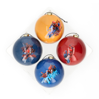 Disney Kerstballen set | Marvel | 4 stuks (Schuim, Spider-Man) DN90481 K151001301