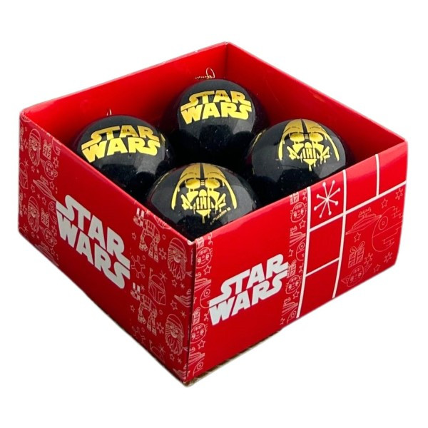 Disney Kerstballen set | Star Wars | 4 stuks (Goud/zwart) SW90495 K151001326 - 1