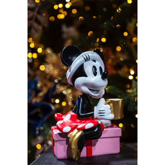 Disney Minnie Mouse kerstbeeld | Disney | 19.5 cm (Met cadeau en beker, Kunststof) DN25271 K151001265 - 2