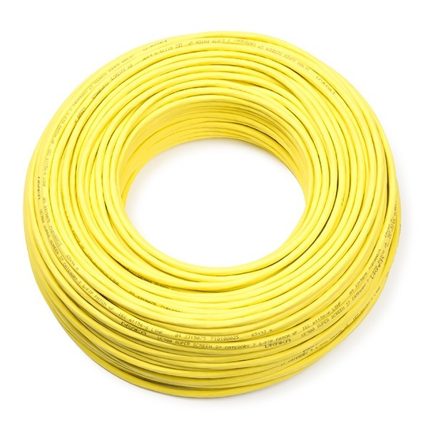 Draka Netwerkkabel | Cat7 S/FTP | 100 meter (Soepele kern, 100% koper, LSZH, Geel) 99702.100 K010609013 - 1