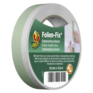 Duck Dubbelzijdig tape | Duck | 13.5 meter (Dubbelzijdig, Binnen/Buiten, 25 mm) 20.501.62 K010830261 - 1