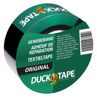 Duck Duct tape | Duck | 50 meter (Textieltape, Waterdicht, Zwart, 50 mm) 20.501.01 K010830263 - 