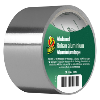 Duck Isolatietape | Duck | 10 meter (Aluminium, Waterdicht, 50 mm) 20.501.16 K010830269 - 1