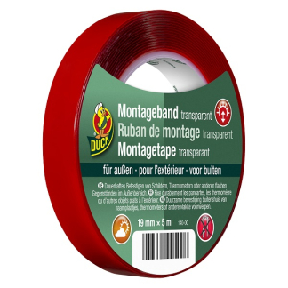 Duck Montagetape | Duck | 5 meter (Transparant, Buiten, 19 mm) 20.501.87 K010830251 - 