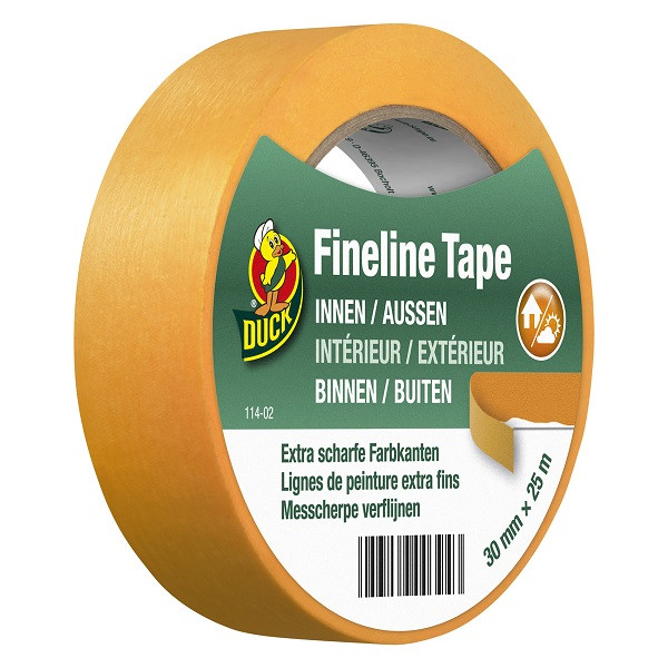 Duck Schilderstape | Duck | 25 meter (Fineline tape, Washi, Binnen/Buiten, Goud, 30 mm) 20.501.45 K010830259 - 1