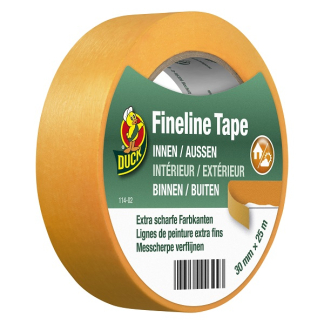 Duck Schilderstape | Duck | 25 meter (Fineline tape, Washi, Binnen/Buiten, Goud, 30 mm) 20.501.45 K010830259 - 1