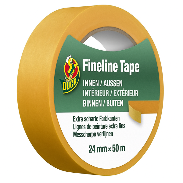 Duck Schilderstape | Duck | 50 meter (Fineline tape, Washi, Binnen/Buiten, Goud, 24 mm) 20.501.44 K010830276 - 1