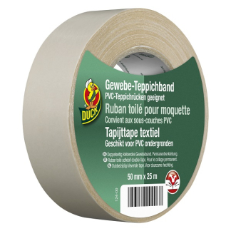 Duck Tapijttape | Duck | 25 meter (Textiel, Grijs, 50 mm) 20.501.67 K010830250 - 1