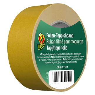 Duck Tapijttape | Duck | 5 meter (Dubbelzijdig, Folie, 50 mm) 20.501.66 K010830244 - 1