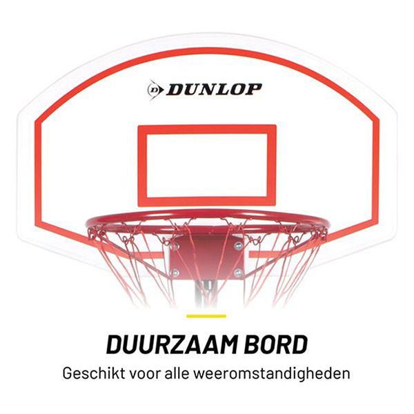 Dunlop Basketbalpaal | Dunlop | 74 x 54 x 165/205 cm (Verstelbaar) 871125247425 K170111845 - 2