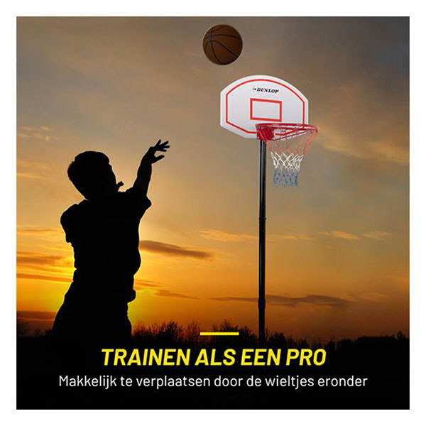 Dunlop Basketbalpaal | Dunlop | 74 x 54 x 165/205 cm (Verstelbaar) 871125247425 K170111845 - 6