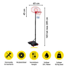 Dunlop Basketbalpaal | Dunlop | 74 x 54 x 165/205 cm (Verstelbaar) 871125247425 K170111845 - 4
