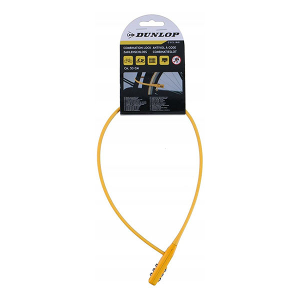 Dunlop Cijferslot fiets | Dunlop | 53 cm (3 cijfers, Geel) 871125257321 K170404190 - 2