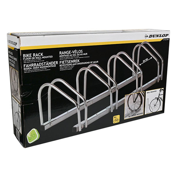 Dunlop Fietsenrek | Dunlop | 100 x 28 x 28 cm (4 fietsen, Staand/Muur) 871125207698 K170404697 - 9