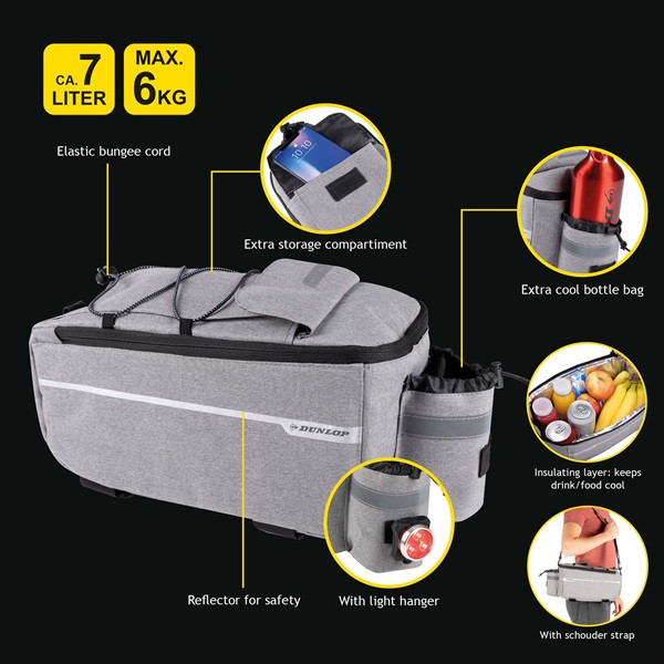 Dunlop Fietstas enkel | Dunlop | Koeltas | 7 liter (Led) 871125247377 K170404662 - 8