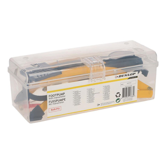 Dunlop Voetpomp | Dunlop (Manometer, Bar/Psi, Tot 8 bar, Opbergdoos) 871125241768 K170404701 - 2