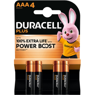 Duracell AAA batterij | Duracell | 4 stuks (Alkaline, 1.5V) ADU00400 K105005284