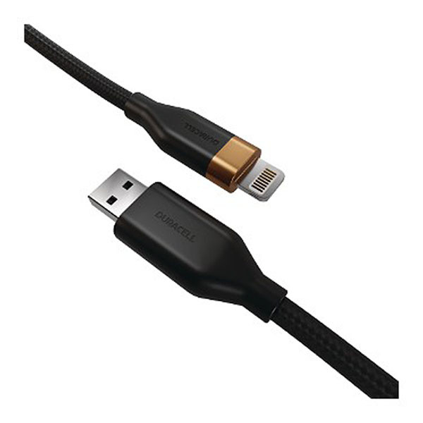 Duracell USB A naar Lightning kabel | Duracell | 2 meter | USB 2.0 (15W, 480 Mpbs) DRU5022A K010214453 - 1
