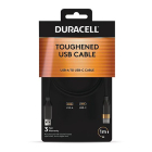 Duracell USB A naar USB C kabel | Duracell | 1 meter | USB 2.0 (18W, 480 Mbps) DRU5011A K010214450 - 2
