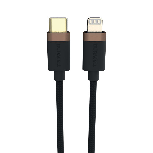 Duracell USB C naar Lightning kabel | Duracell | 1 meter | USB 2.0 (65W, 480 Mbps, Kevlar) USB9012A K010221062 - 1