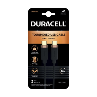 Duracell USB C naar USB C kabel | Duracell | 1 meter | USB 3.0 (65W, 5 Gbps, Kevlar) USB7030A K010221060 - 2