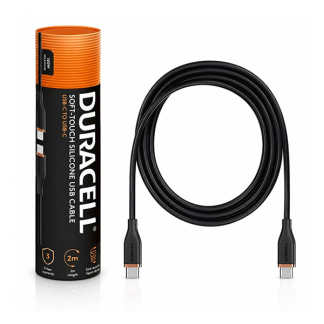 Duracell USB C naar USB C kabel | Duracell | 2 meter | USB 2.0 (100W, 480Mbps) DRU8020A K010214458 - 3