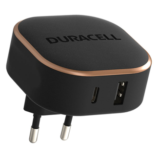 Duracell USB C snellader | Duracell (1x USB C, 1x USB A, 30W) DRACUSB20-EU K010221110 - 1