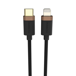 Duracell iPad oplaadkabel | USB C ↔ Lightning | Duracell | 2 meter (USB 2.0, 65W, 480 Mbps, Kevlar) USB9022A I010221063 - 1
