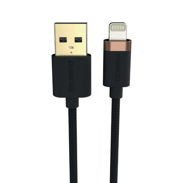 Duracell iPhone oplaadkabel | USB A ↔ Lightning |﻿ Duracell | 1 meter (USB 2.0, 15W, 480 Mbps, Kevlar) USB7012A A010221064 - 1