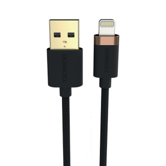 Duracell iPhone oplaadkabel | USB A ↔ Lightning | Duracell | 2 meter (USB 2.0, 15W, 480 Mbps, Kevlar) USB7022A A010221065 - 1