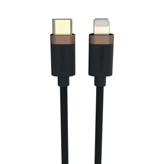 Duracell iPhone oplaadkabel | USB C ↔ Lightning | Duracell | 1 meter (USB 2.0, 65W, 480 Mbps, Kevlar) USB9012A A010221062 - 1