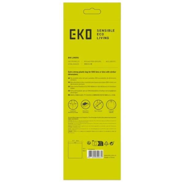 EKO Vuilniszakken - 10 tot 15 liter (20 stuks, Type C, Extra sterk) VB337030 K170104612 - 3
