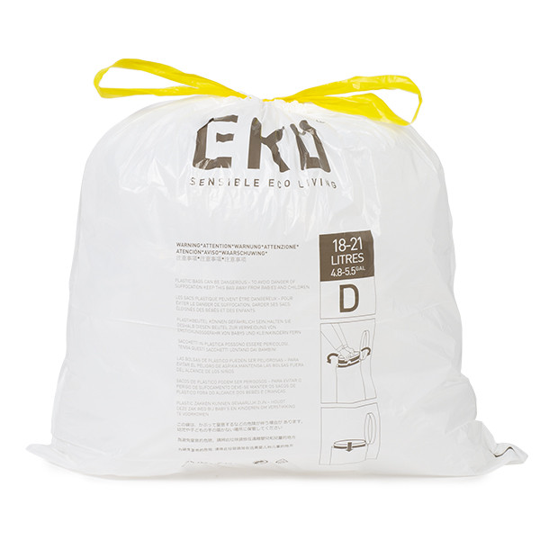 EKO Vuilniszakken - 18 tot 21 liter (20 stuks, Type D, Extra sterk) VB337047 K170104613 - 1