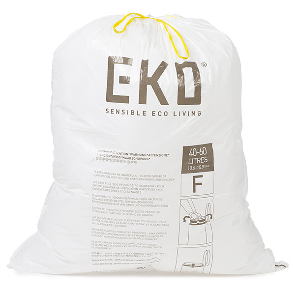 EKO Vuilniszakken - 40 tot 60 liter (12 stuks, Type F, Extra sterk) VB337067 K170104615 - 1